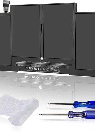Акумуляторна батарея snsyiy a1496 / a1405 / a1377 для apple macbook air 13" a1369 a1466 (7.4v, 7200mah / 53.28wh) + набір викруток