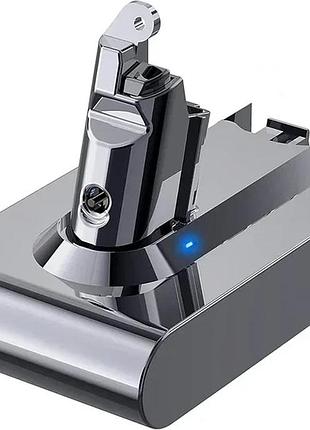 Аккумулятор для пылесосов dyson v6, dc58, dc59, dc61, dc62, sv03, sv07, sv09 (21.6v, 4600mah, 99.36 wh), усиленная li-ion батарея