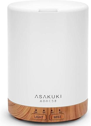 Ультразвуковой увлажнитель воздуха и аромадиффузор asakuki df002 500 мл с led подсветкой и таймером