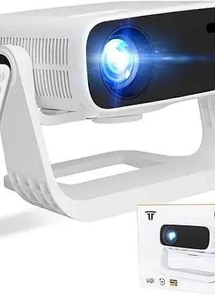 Портативний led проектор wielio at-m269e (full hd 1080p support, регульований кут 120°, hdmi, 2xusb, av, пульт ду)