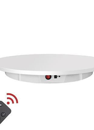 Поворотний предметний стіл 60 см білий до 100 кг puluz dca1536w