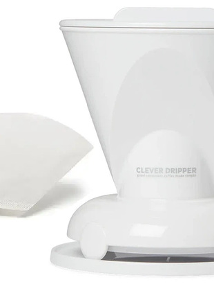 Комплект clever dripper 530 мл + 100 фильтров, белый клевер