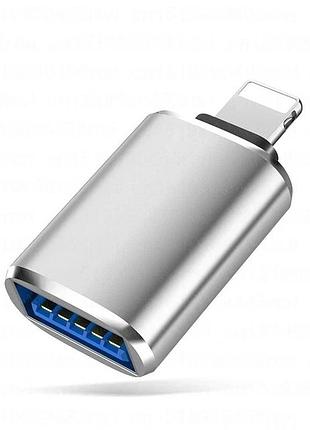 Перехідник otg lightning — usb 3.0 для iphone та ipad (адаптер для підключення флешок, клавіатур, мишок)