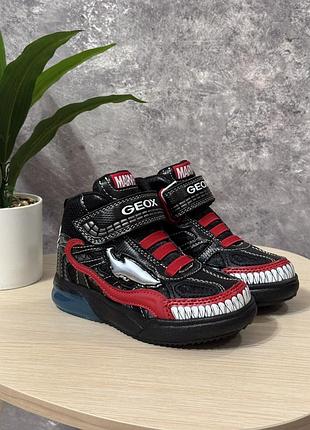 26р , нові дитячі хайтопи geox grayjay, на хлопчика,  устілка 16.5см