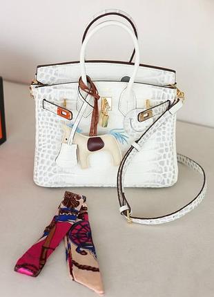 Hermes birkin himalaya grey/white