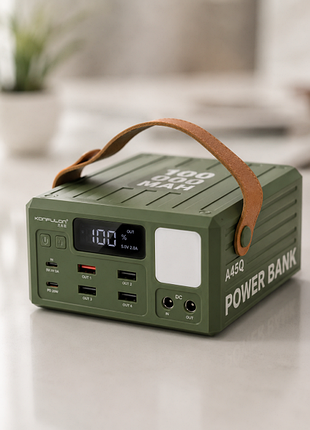 Повербанк konfulon a45q1000000 mah, 22.5 вт / внешний аккумулятор с led подсветкой