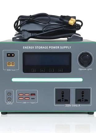 Портативная зарядная станция с портами usb-a и type-c yn30-1200w lifepo4 | 1152wh