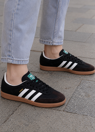 Кроссовки легкие удобные женские adidas samba og dark drown