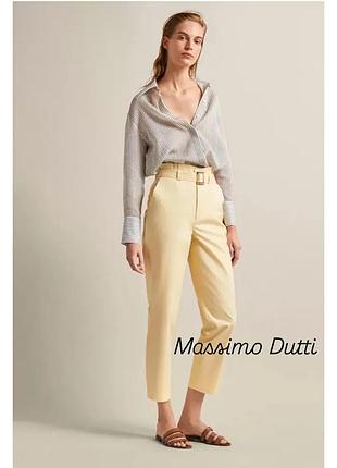 Брюки зауженные к низу massimo dutti