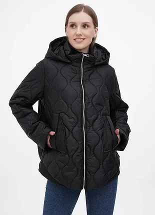 Чорна зимня куртка eva classic