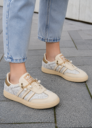 Кросівки легкі зручні жіночі adidas samba og saltwater pearl
