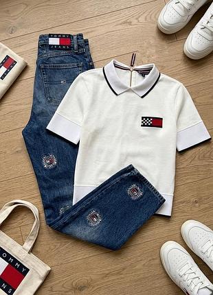 Стильна жіноча футболка-кофта tommy hilfiger