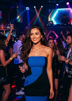 Сукня міні, без бретелей, asos