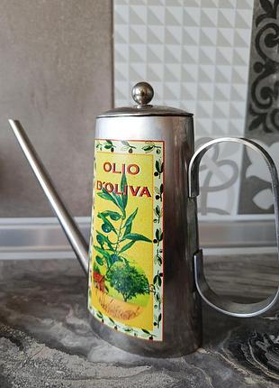 Металлическая лейка для оливкового масла литалия