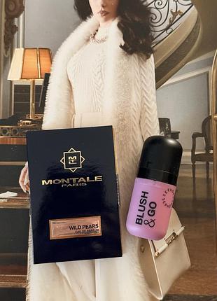 Новые румяна sephora blush &amp; go (liquid matte finish) видеокамеру 04+ пробник / семпл montale wild pears eau de parfum
