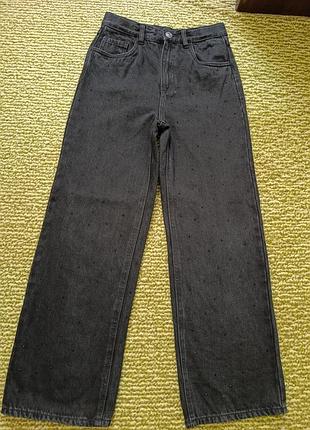 Джинсы, джинсы со стразами, джинсы wide leg, прямые, трубы, палаццо,