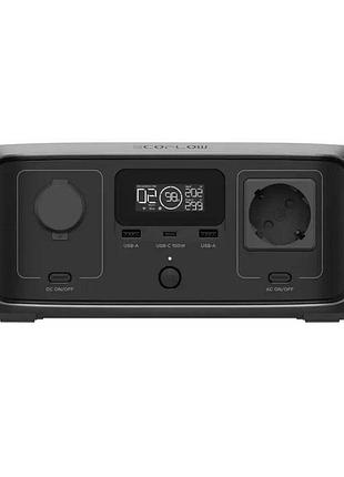 Портативна зарядна станція ecoflow river 3 245 вт·год lifepo4 300 вт (до 600 вт x-boost) 1×ac 230 в, 2×usb-a, usb-c, dc black
