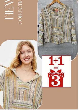 1+1=3 стильний светр pull and bear sadie sink капюшон смужка