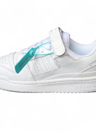 Adidas forum low white белые 37