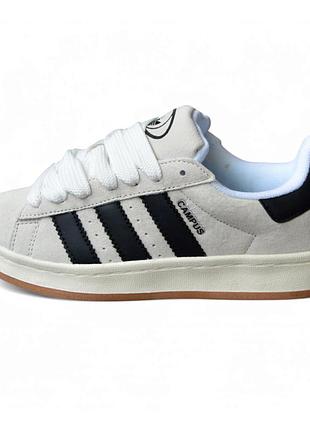 Adidas campus beige black бежевые с черным 38