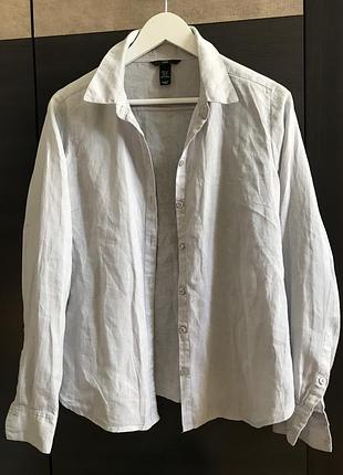 Лляна сорочка h&m