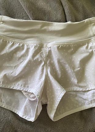 Бігові шорти lululemon run: speed short (petit dot dune / white) — розмір 2. 2
