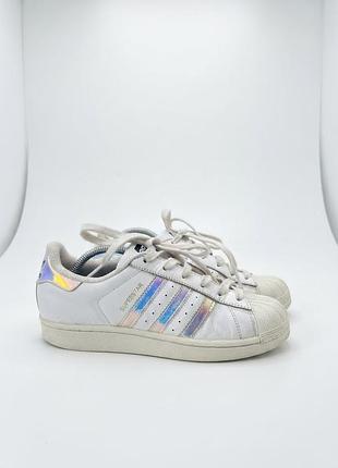 Стильні кросівки adidas superstar (голограмні акценти), ідеальний стан, р. 38 (24 см)