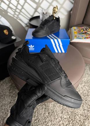 Женские кроссовки adidas forum mod low all black