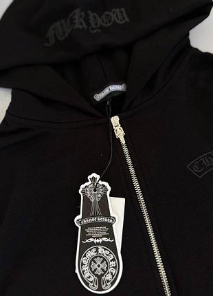 Full zip chrome hearts 4