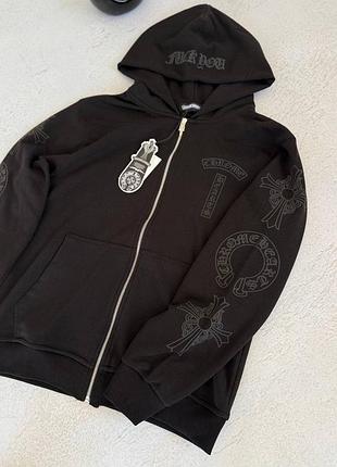 Full zip chrome hearts 3
