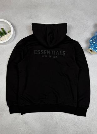 Худи essentials fear of god кофта с капюшоном черная, белая, серая