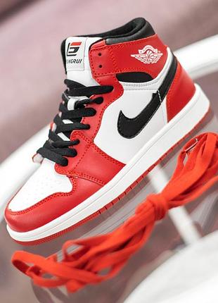 Nike air jordan (безбренд) white red 37