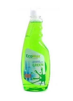 Засіб мийний д/скла та дзеркал 500мл (запаска) green тм ecomax