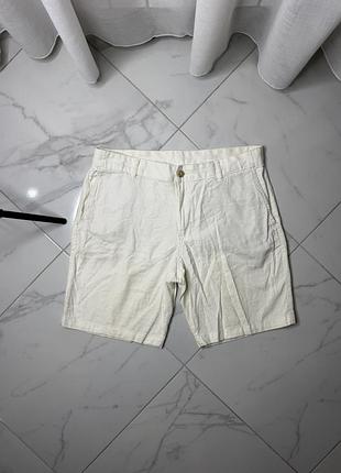 Чоловічі лляні шорти zara класичного крою (розмір 34 / eur 44)