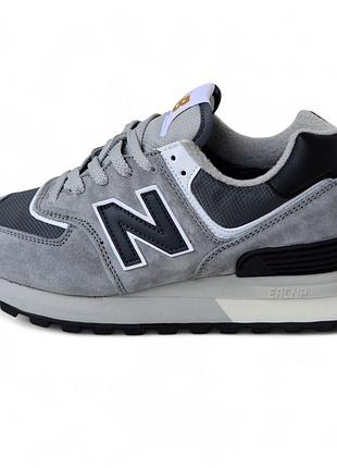 New balance 574 legacy gray black серые с черным, термо 38