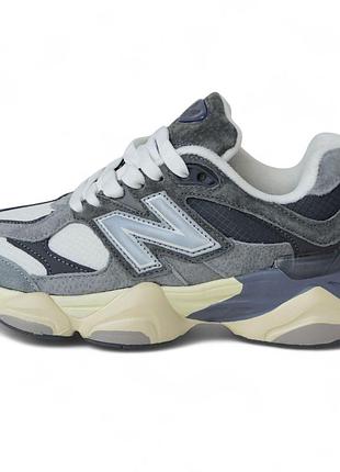 New balance 9060 gray beige серые с бежевым, топ термо