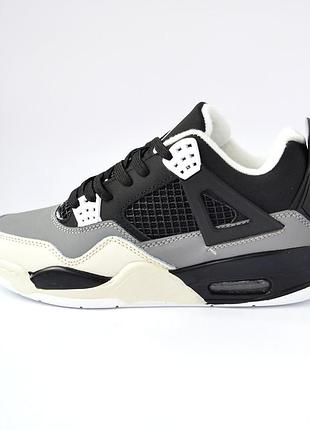 Nike air jordan retro 4 black gray 36
