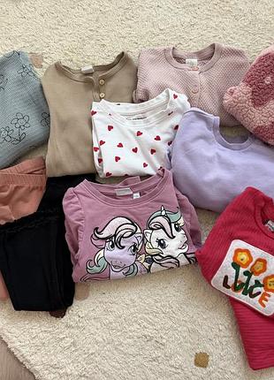 Лот осінніх речей для дівчинки 80-86 розмір zara, h&m, next, primark