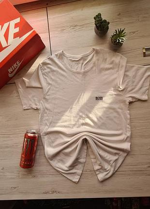 Белая футболка hugo boss 📌
