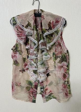 D&g блуза шелковая
