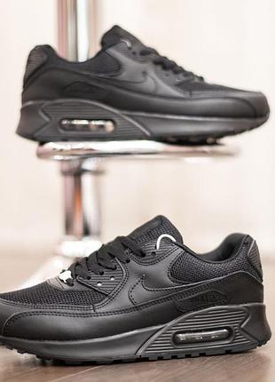 Nike air max 90 black черные