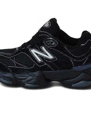 New balance 9060 black чорні 37