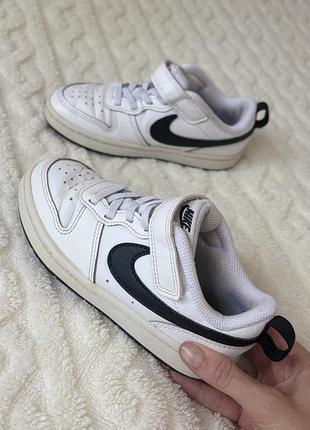 Кросівки nike на липучці шкіра 19 см устілка