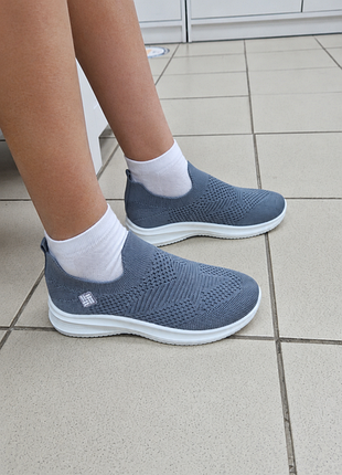 Кросівки унісекс bluerama літні для дівчинки фізкультури шкільні