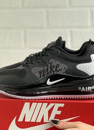 Nike air max 720 чорні з білим black white