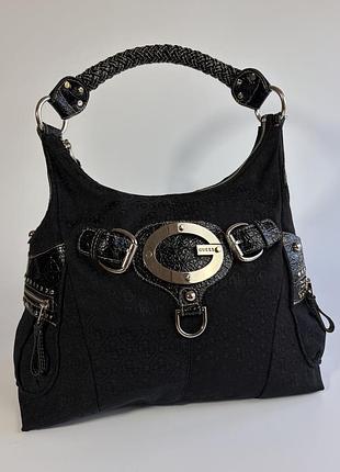 Стильна чорна сумка guess оригінал  фірмова сумка