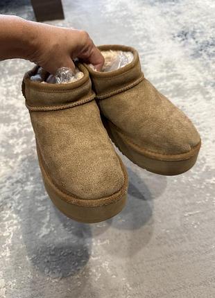 Уггі brown classic ultra mini platform boots 31/32 розмір 6