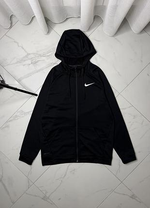 Чоловіча зіпка худі nike dri-fit оригінал чорна розмір m