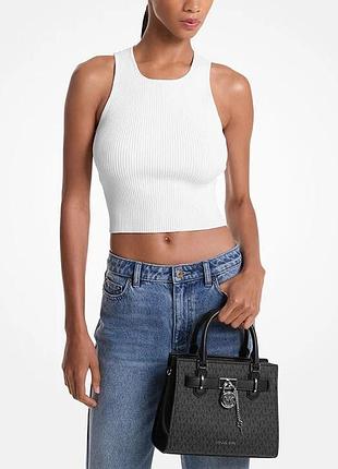 Michael kors hamilton small signature logo satchel