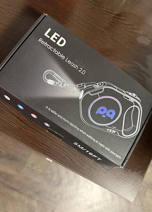 Led рулетка-повідок для собак 5 м